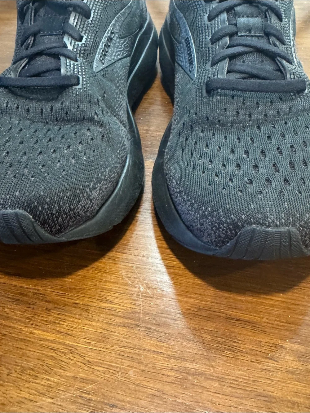 Brooks Ghost 16 Mens 8.5 Wide Shoes Black Running Sneaker Gym Cushion Walking